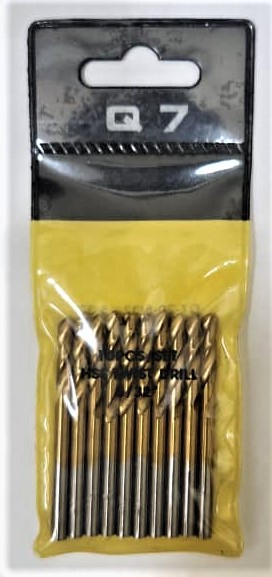 JGO. 10 PCS BROCA CALIBRADA PARA METAL 5/32"‐Q7