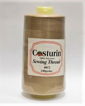 CONOS DE HILO DE COSER NO. 40/2, 100% POLIÉSTER, 5000 YARDAS DE LONGITUD, COLOR LIMONADA (CAJAS X 12U)