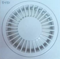 REJILLA DE PVC DE 4" X 4" X 1-1/2""  COLOR BLANCO. (D30-2)