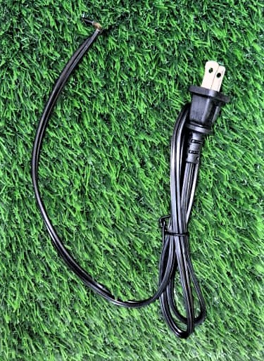 CABLE ELÉCTRICO NEGRO 18AWG, DE 1.00 M DE LONG. CON ENCHUFE, PARA EQUIPOS ELECTRODOMÉSTICOS DE HASTA 1200W