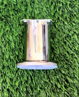 PATAS METÁLICAS  RECTA CROMADA DE 8 CM