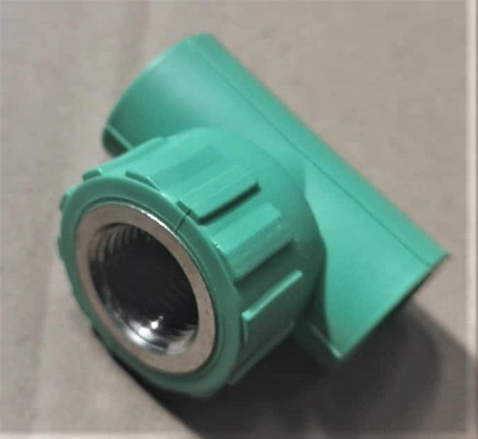 TEE LISA C/ROSCA 1/2" TERMOFUSION-PPR-VERDE