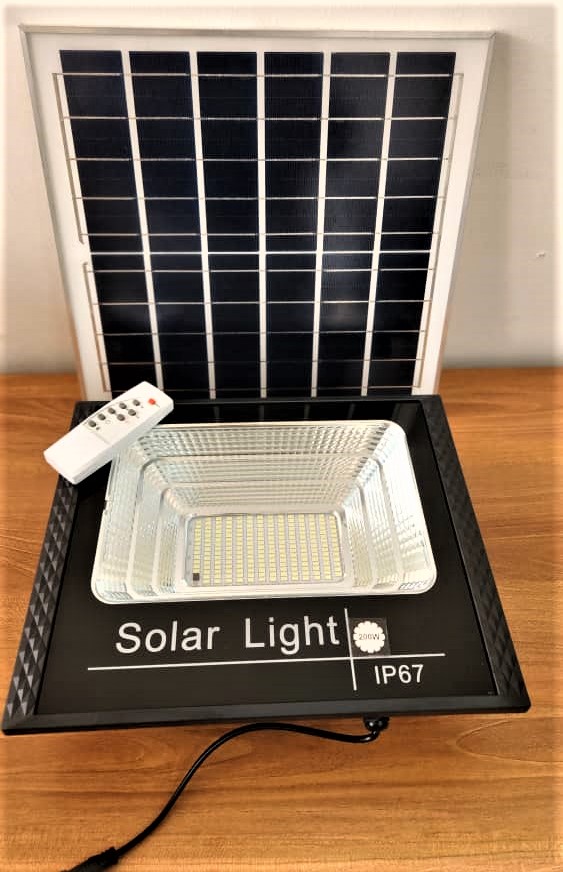 LAMPARA LED CON PANEL SOLAR-200W-120V-Q7-LUMINA