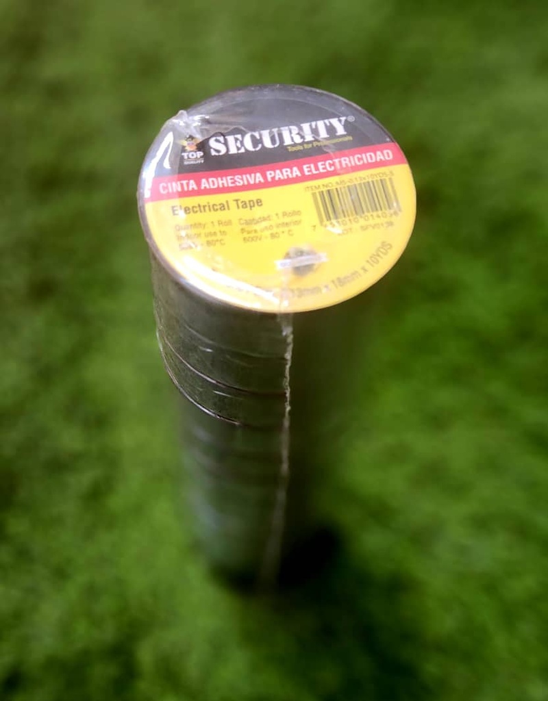 CINTA AISLANTE (NEGRO), MARCA SECURITY MS-13X10YDS-S