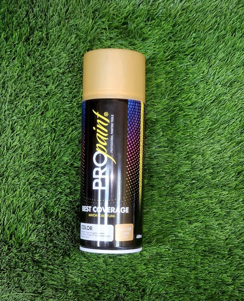 PINTURA EN AEROSOL (ORO), MARCA PRO PAINT