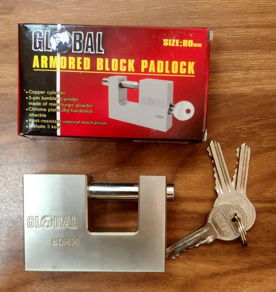 CANDADO 90mm, MARCA GLOBAL