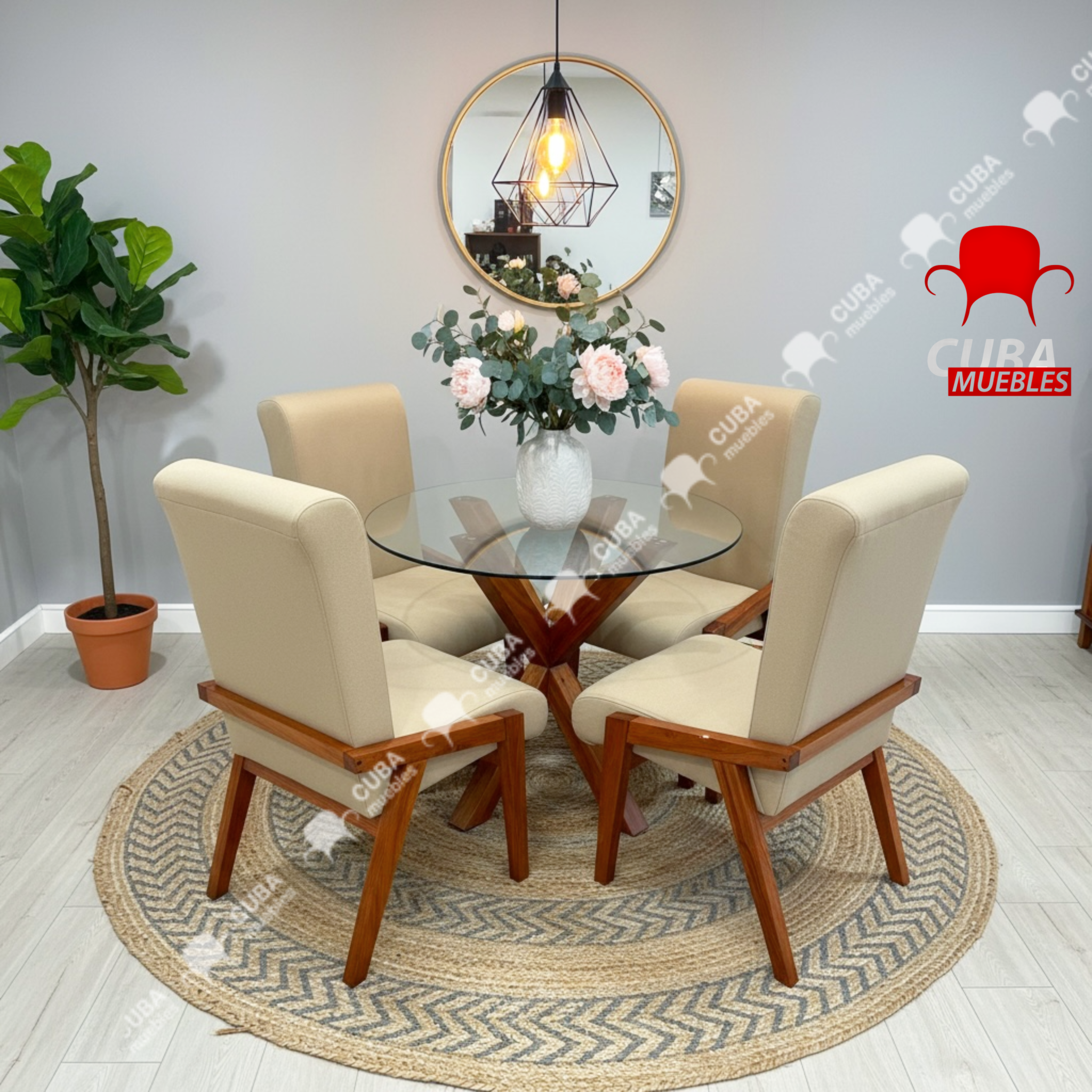 Comedor Mónaco 4 sillas