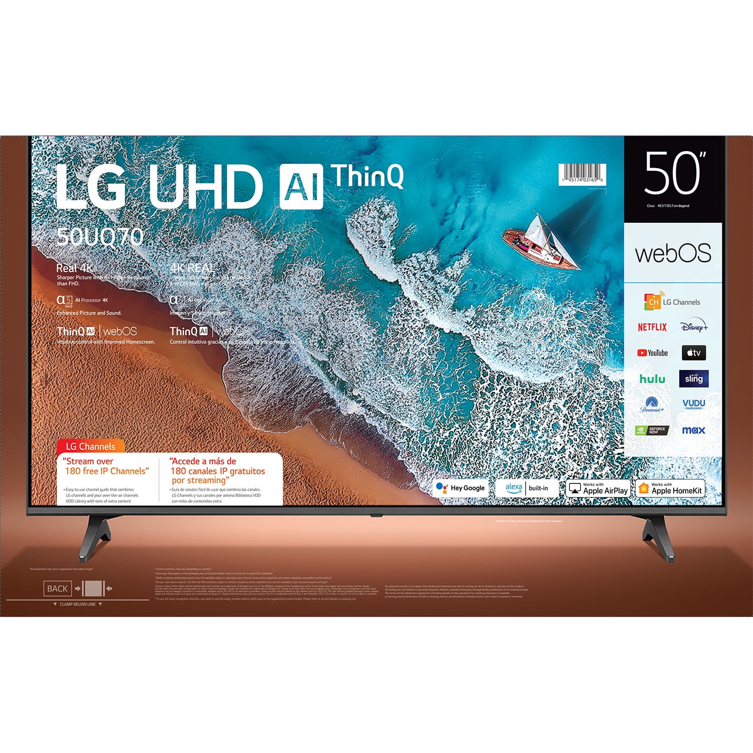 LG 50" 4K UHD Smart TV 2160p webOS
