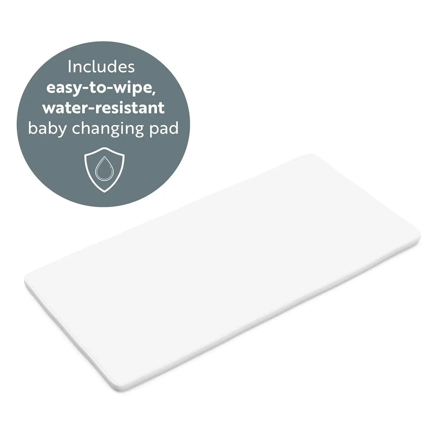 Cuna convertible 5 en 1 y cambiador con cajón blanco