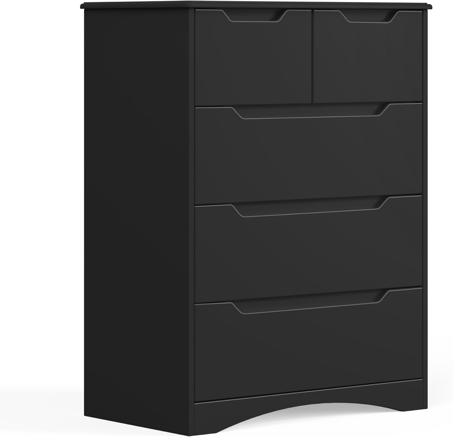 Gavetero 5 gavetas color negro.