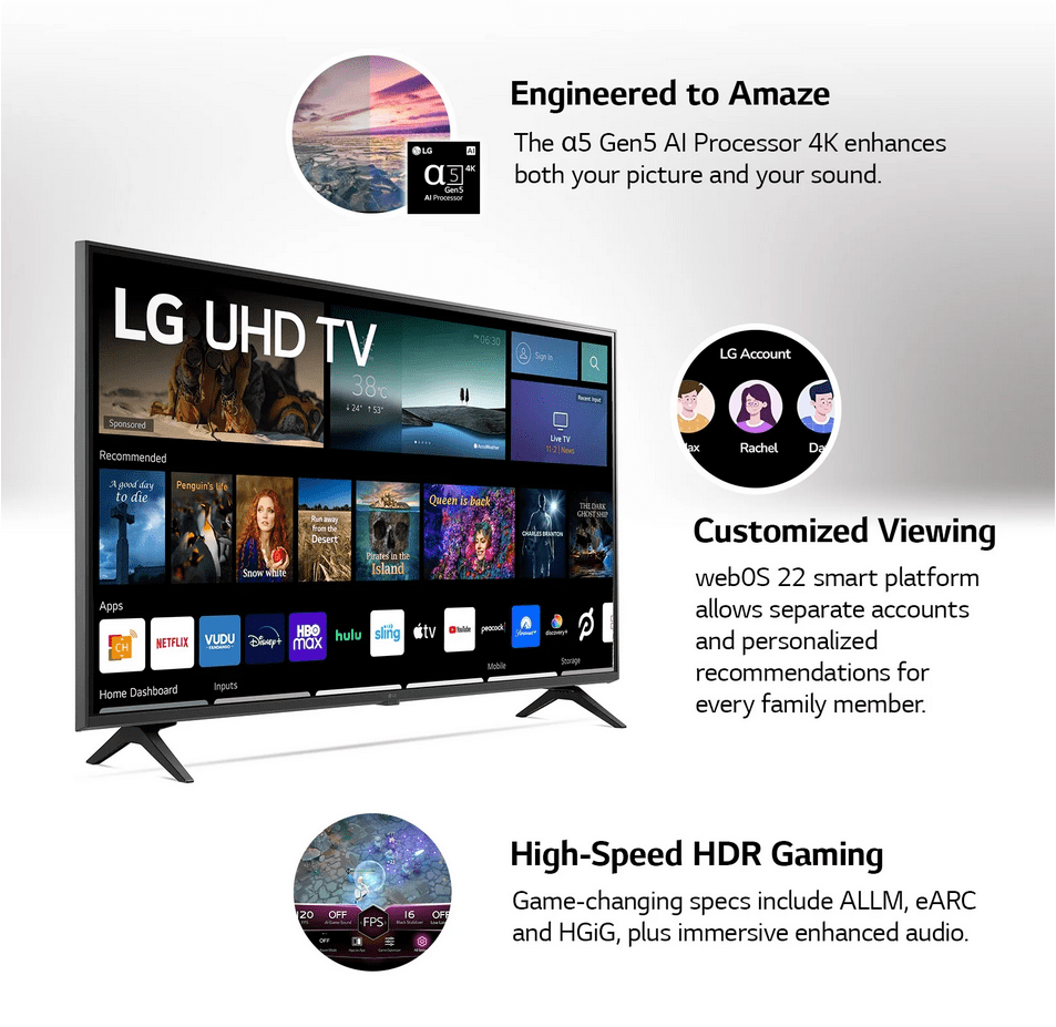 SMART TV LG 75” 4K UHD