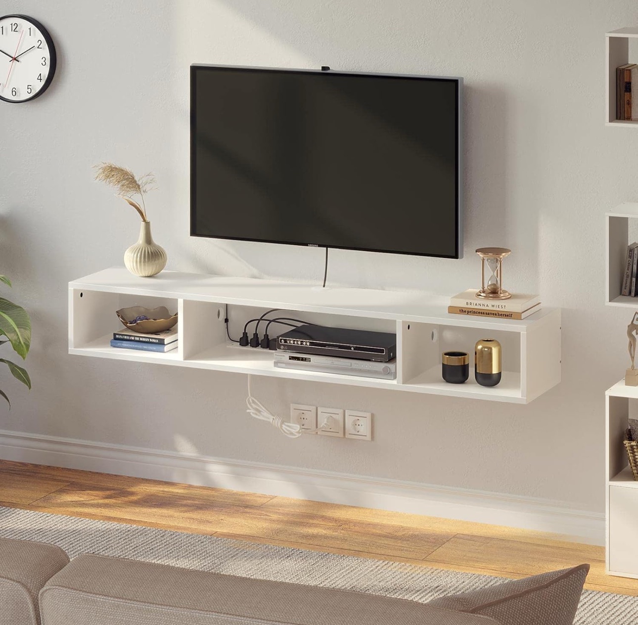 Multimueble Moderno flotante + luces led