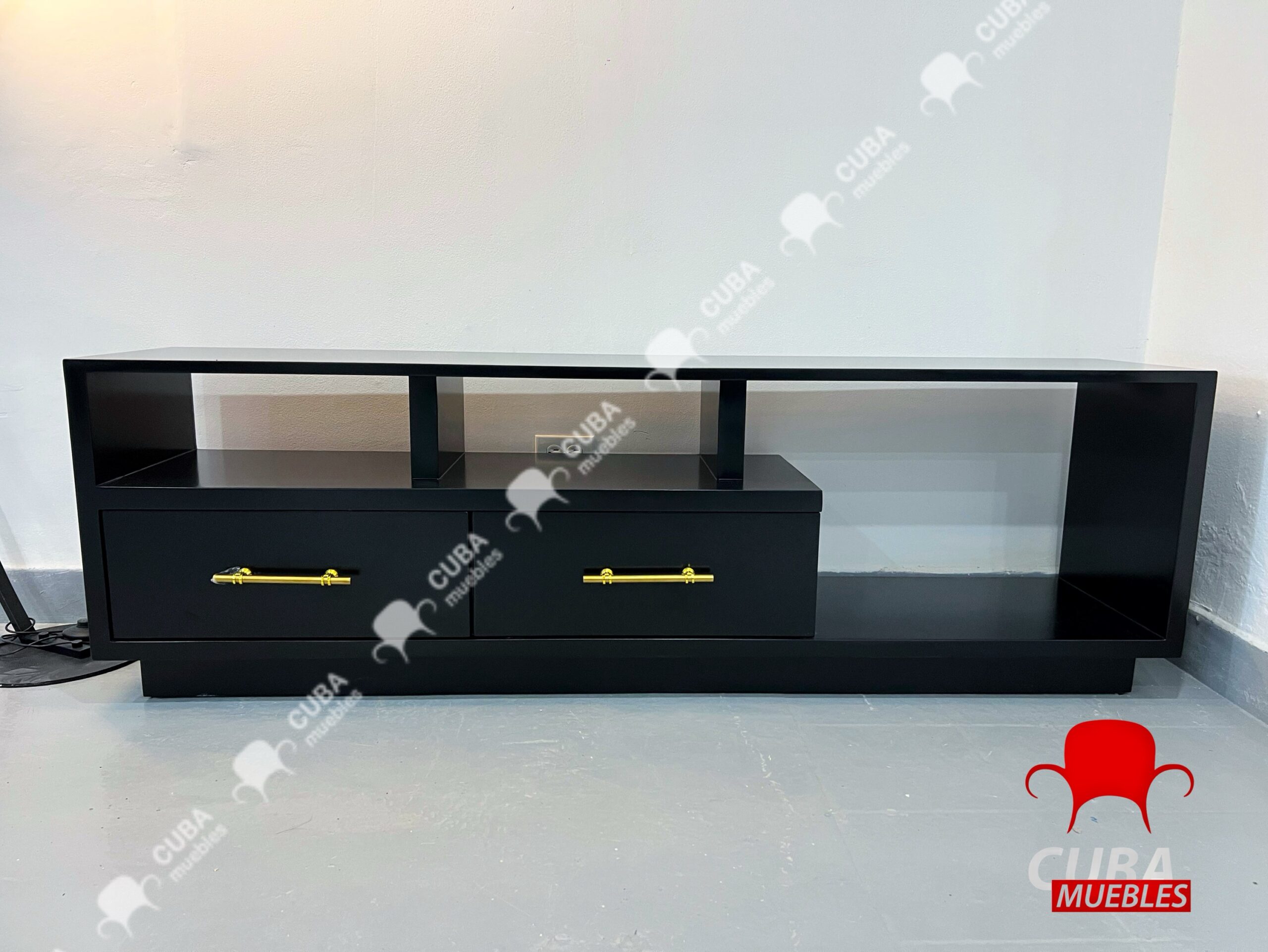 Multimueble de catálogo negro