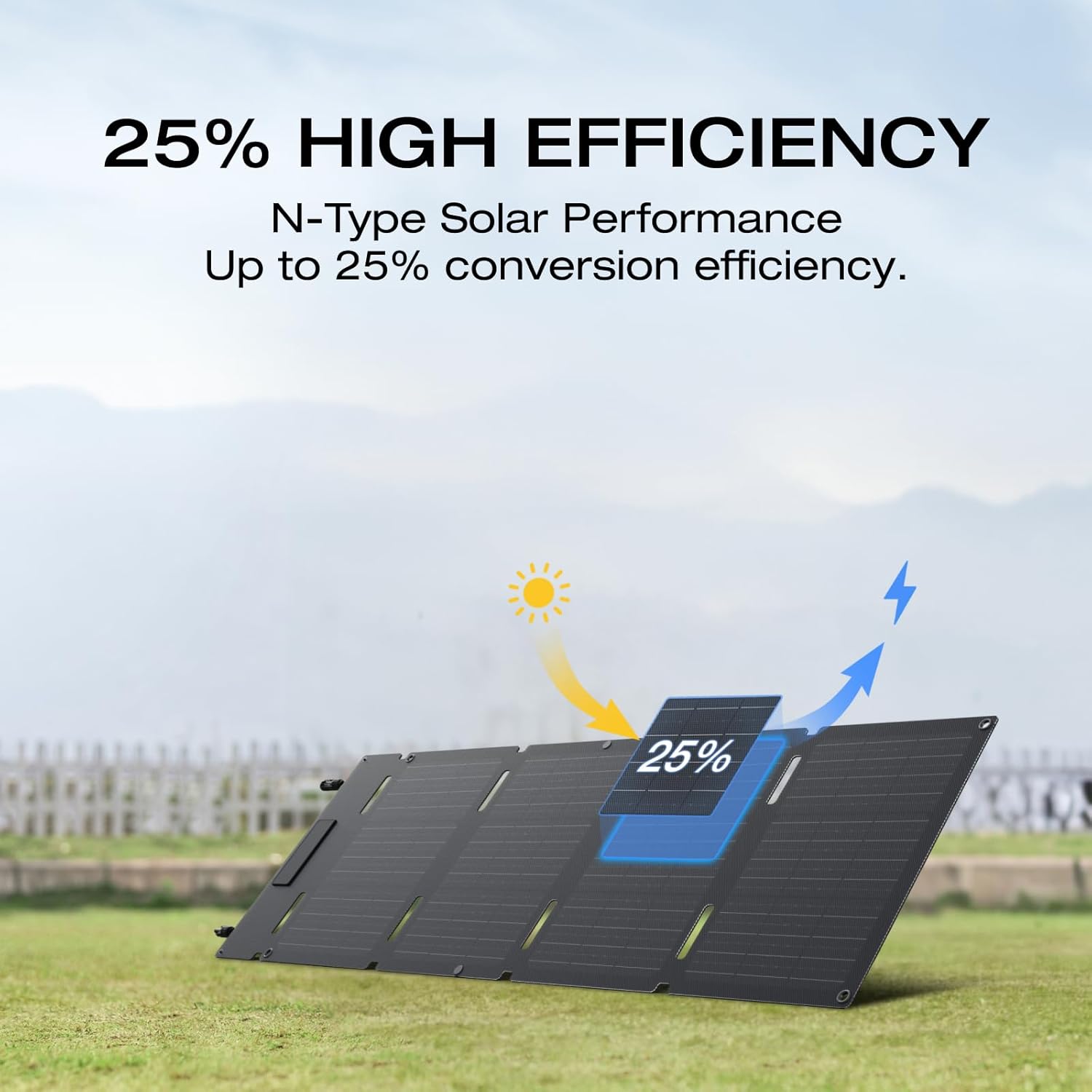 EF ECOFLOW Generador solar RIVER 3 con panel solar de 45 W, estación de energía portátil de 245 Wh, batería LiFePO4 de 300 W hasta 600 W de salida de CA, <20 MS UPS