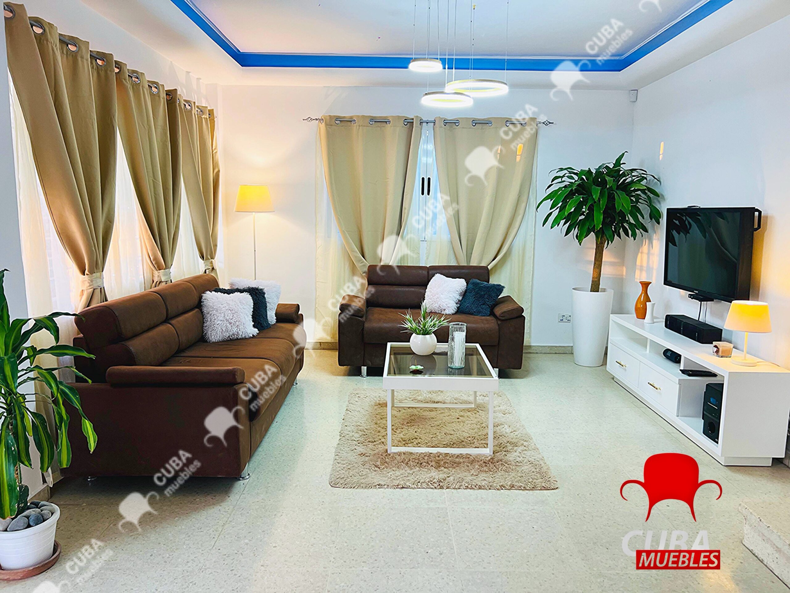 Andrea Tiny sofá de 3 y sofá de 2.