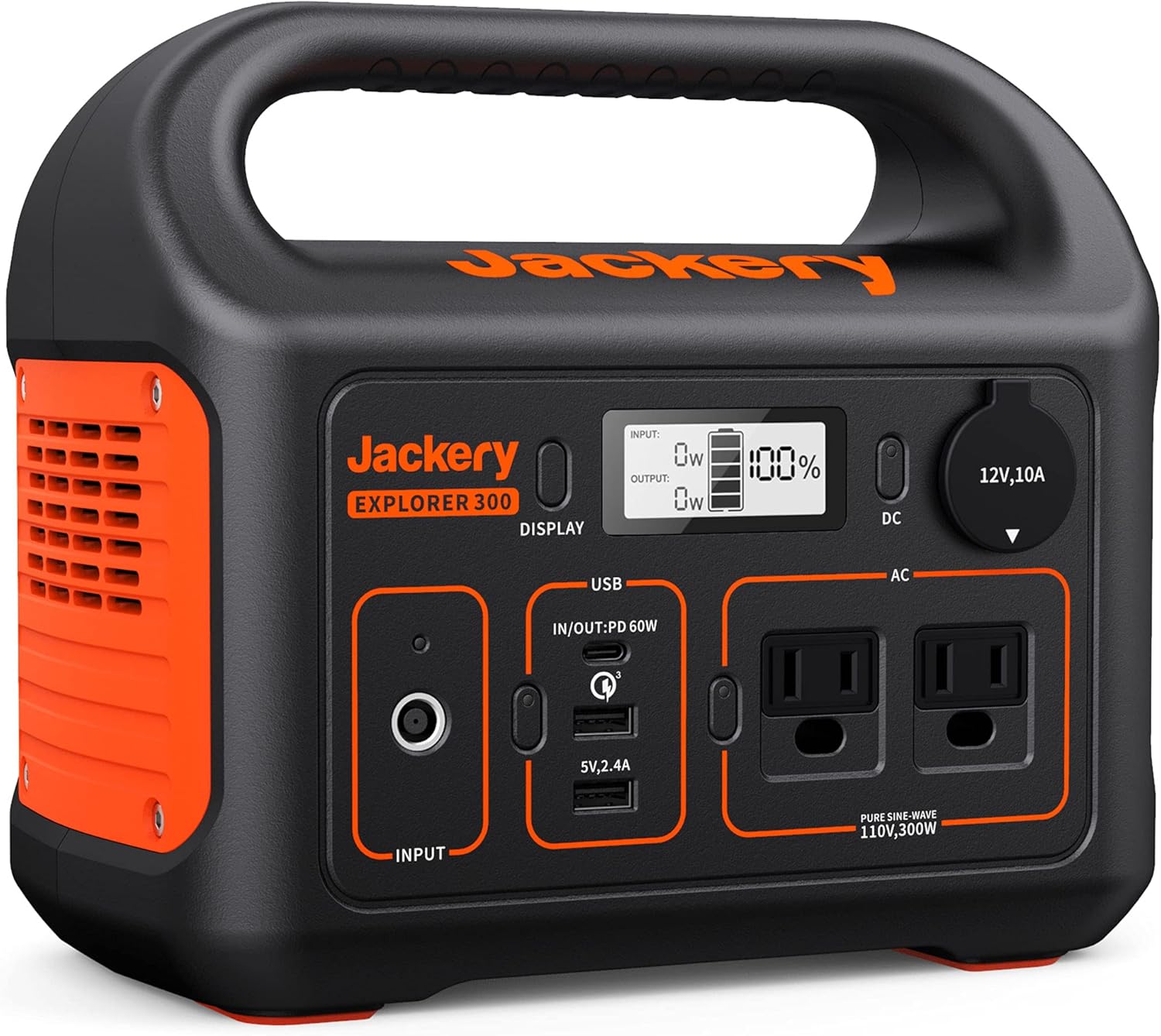 Jackery Estación de energía portátil Explorer 300, batería de litio de respaldo de 293 Wh, generador solar para exteriores, camping, viajes, caza, apagón.