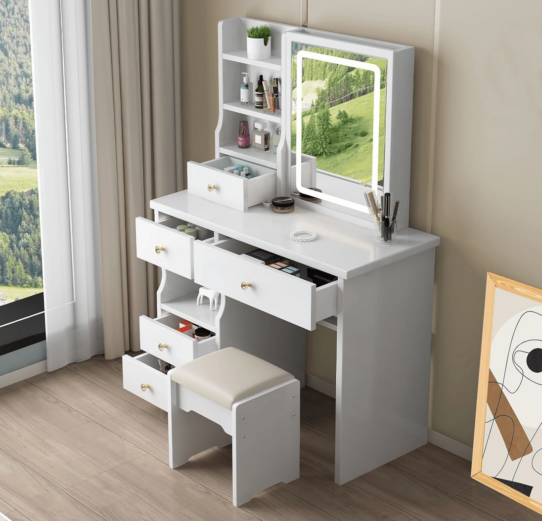 Escritorio de maquillaje o Tocador +espejo tactil