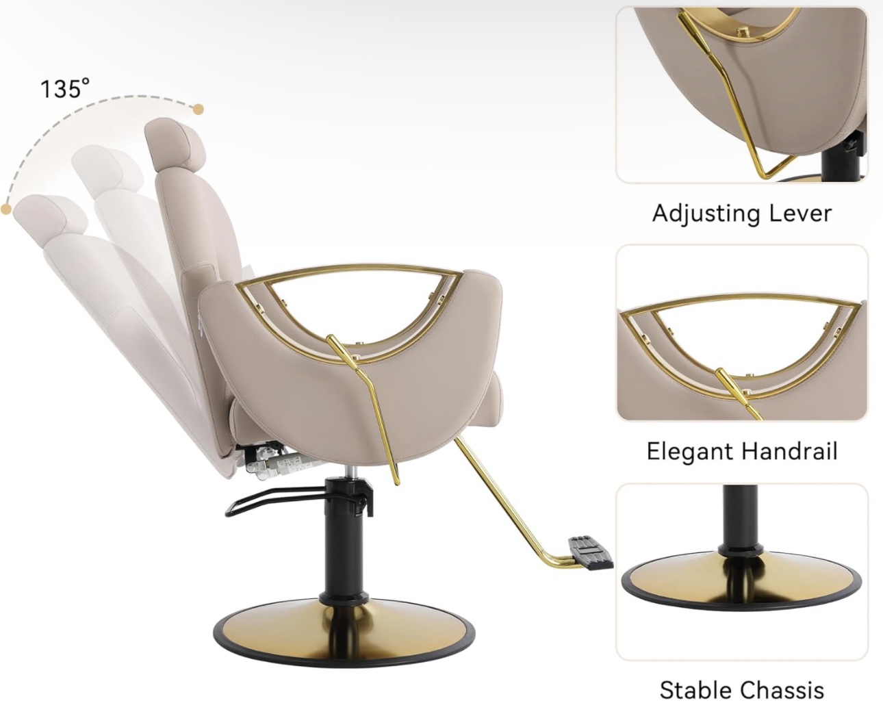 Sillón de lujo para Estilista.