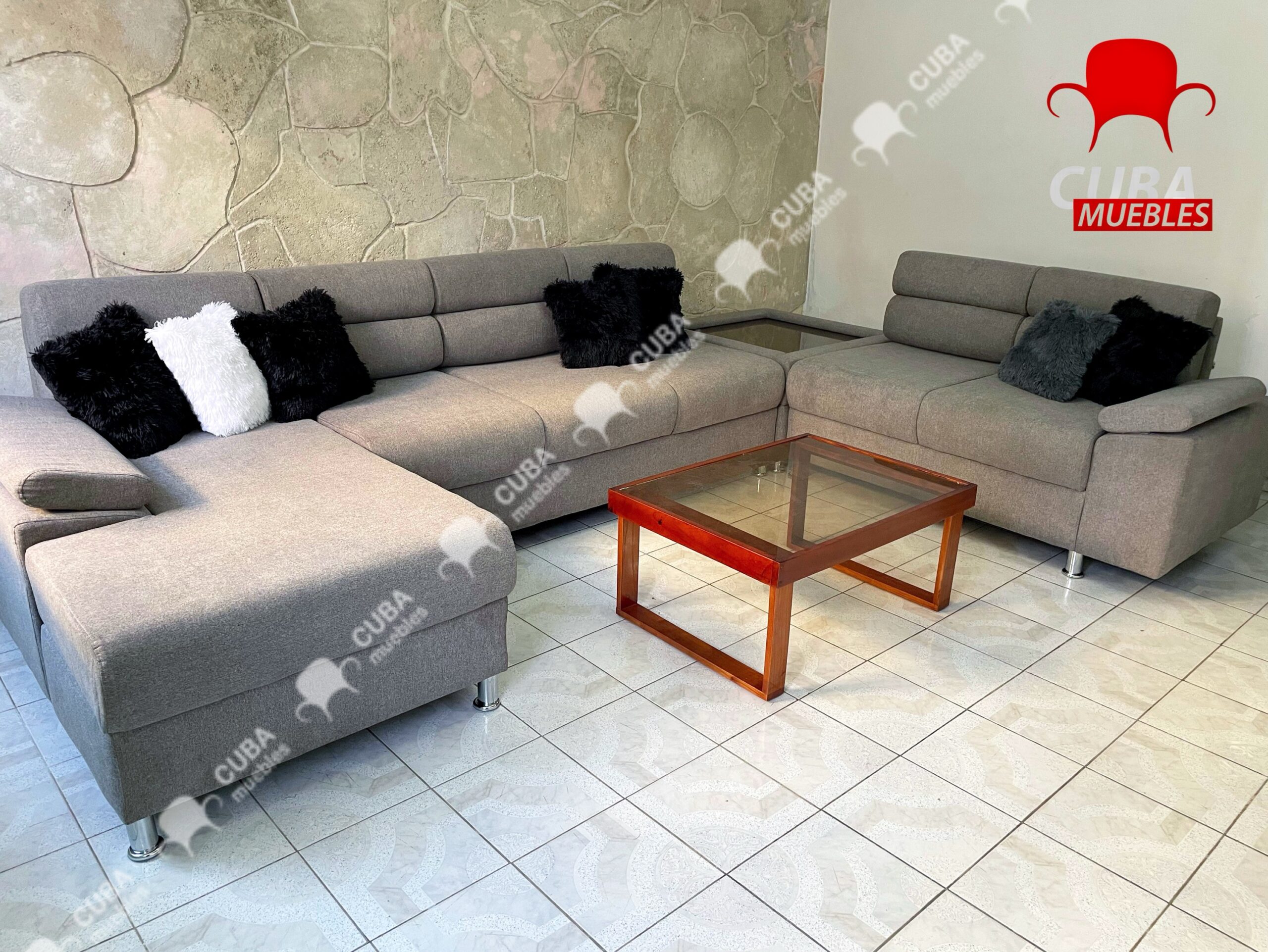 Chaise Longue Andrea en U