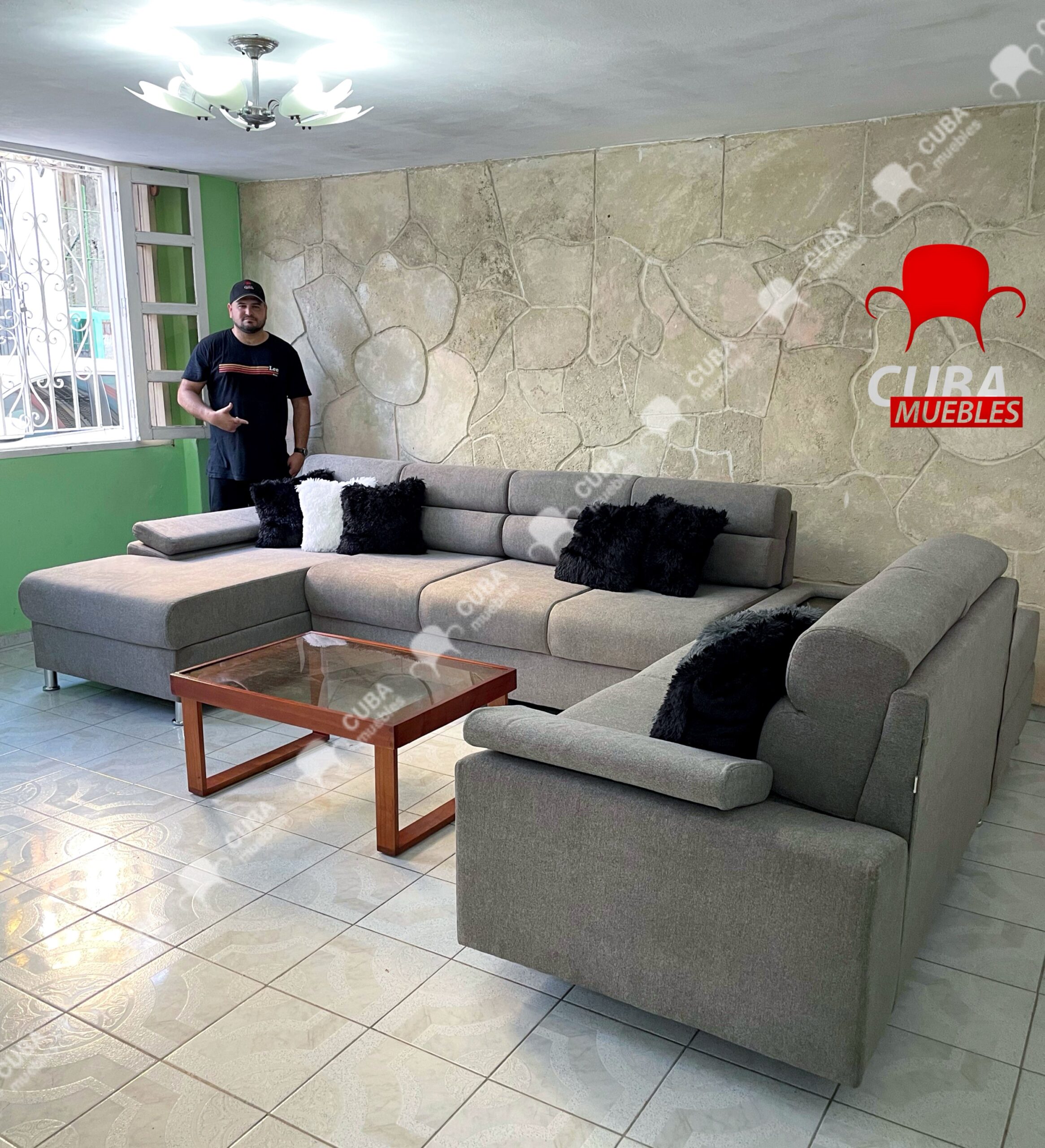 Chaise Longue Andrea en U