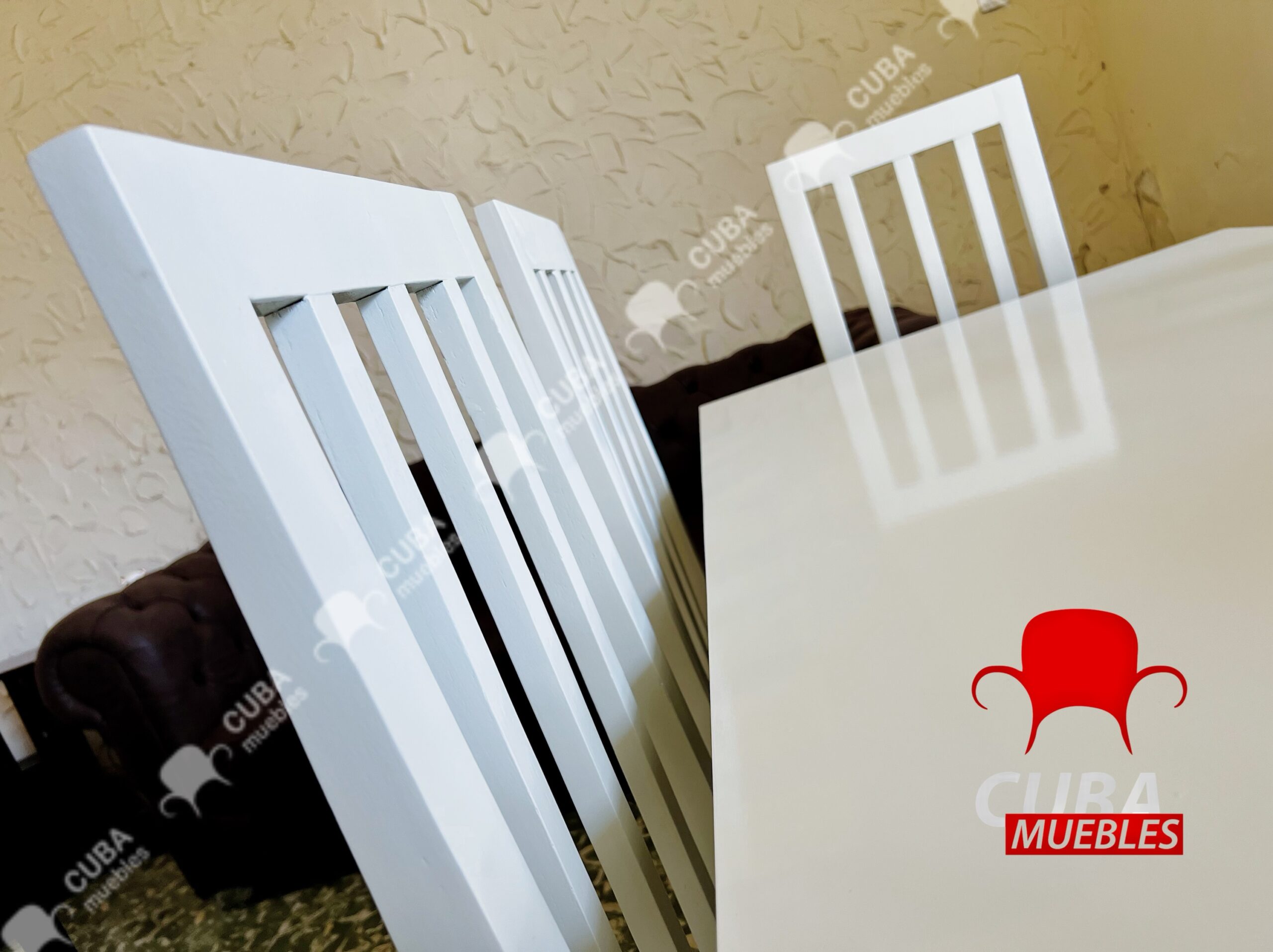 Comedor Varadero 6 sillas en blanco