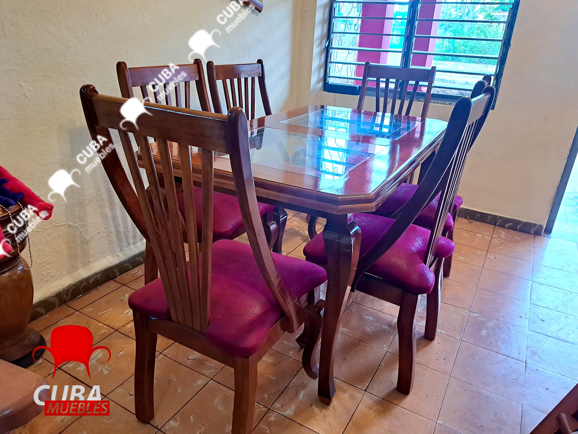 Comedor Tropical 6 sillas Natural