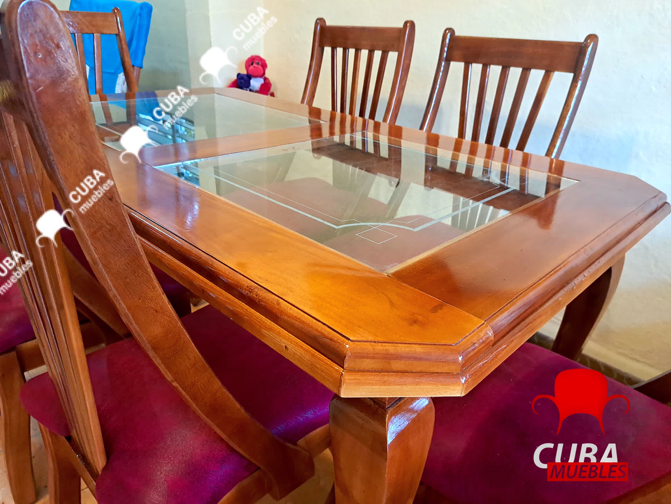 Comedor Tropical 6 sillas Natural