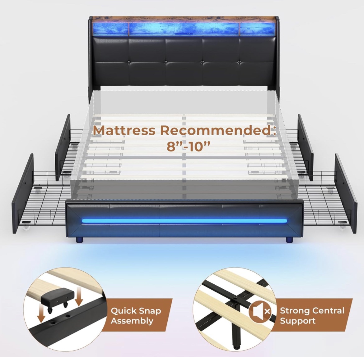 Cama Moderna Future queen size