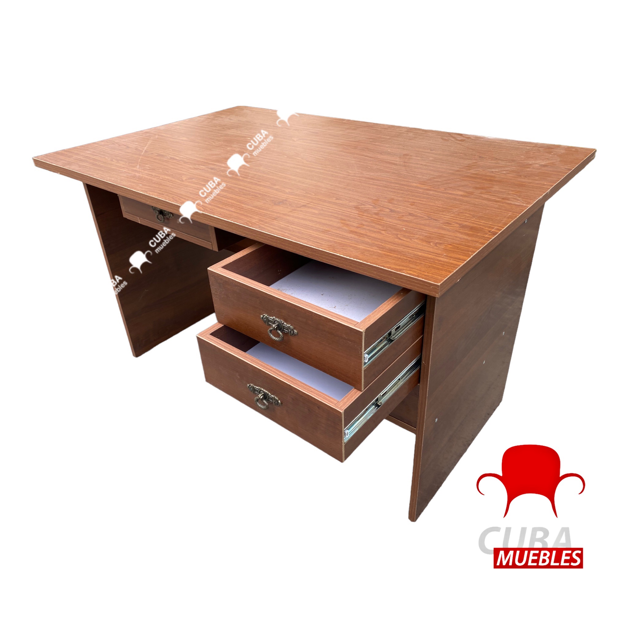 Buró Grande de Melamina - 3 gavetas - entrega incluida