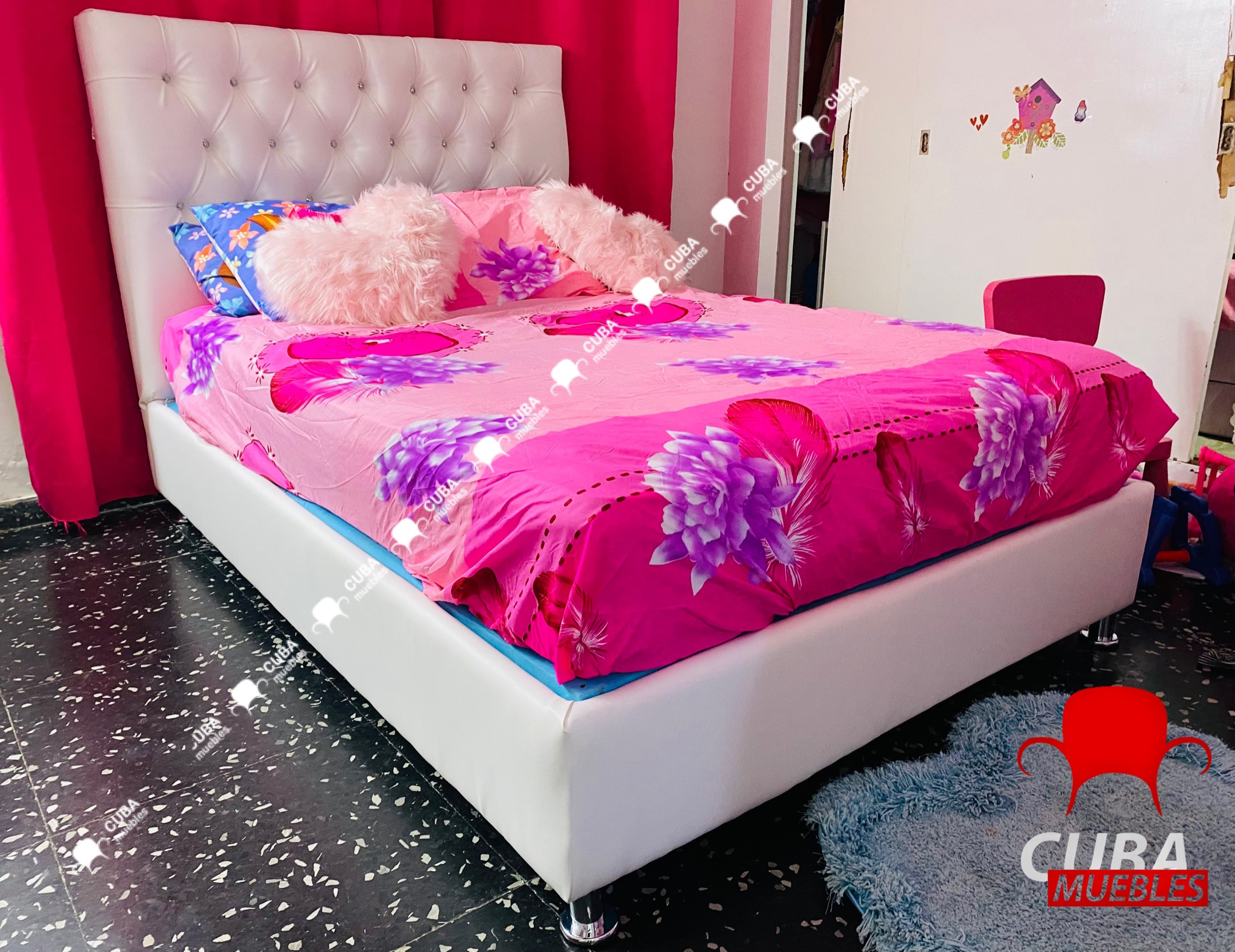 Cama Capitoné Camera