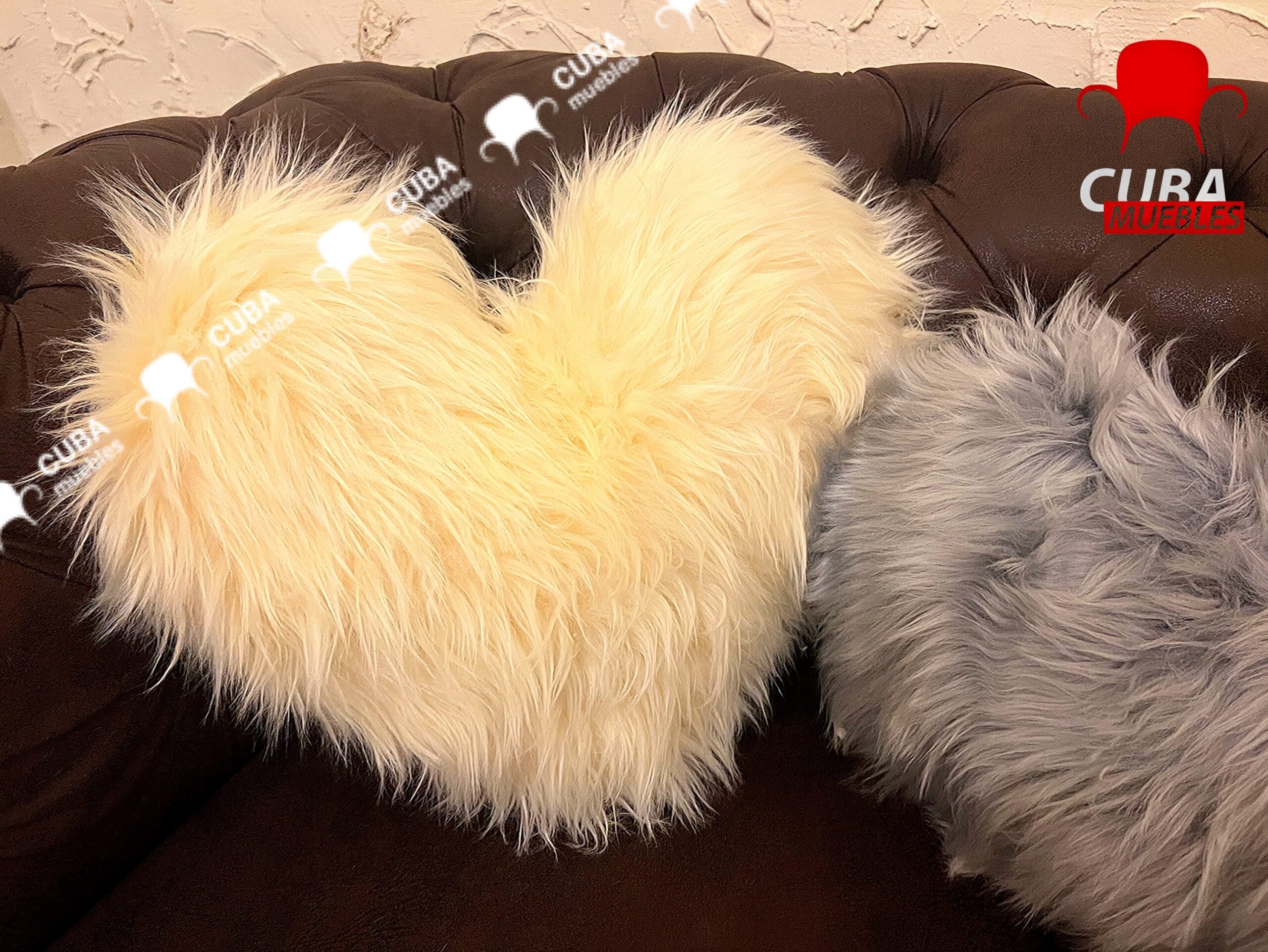 Cojines Decorativos de Corazón.