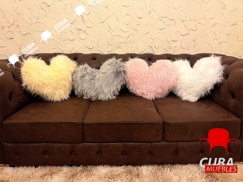 Cojines Decorativos de Corazón.