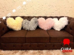 Cojines Decorativos de Corazón.