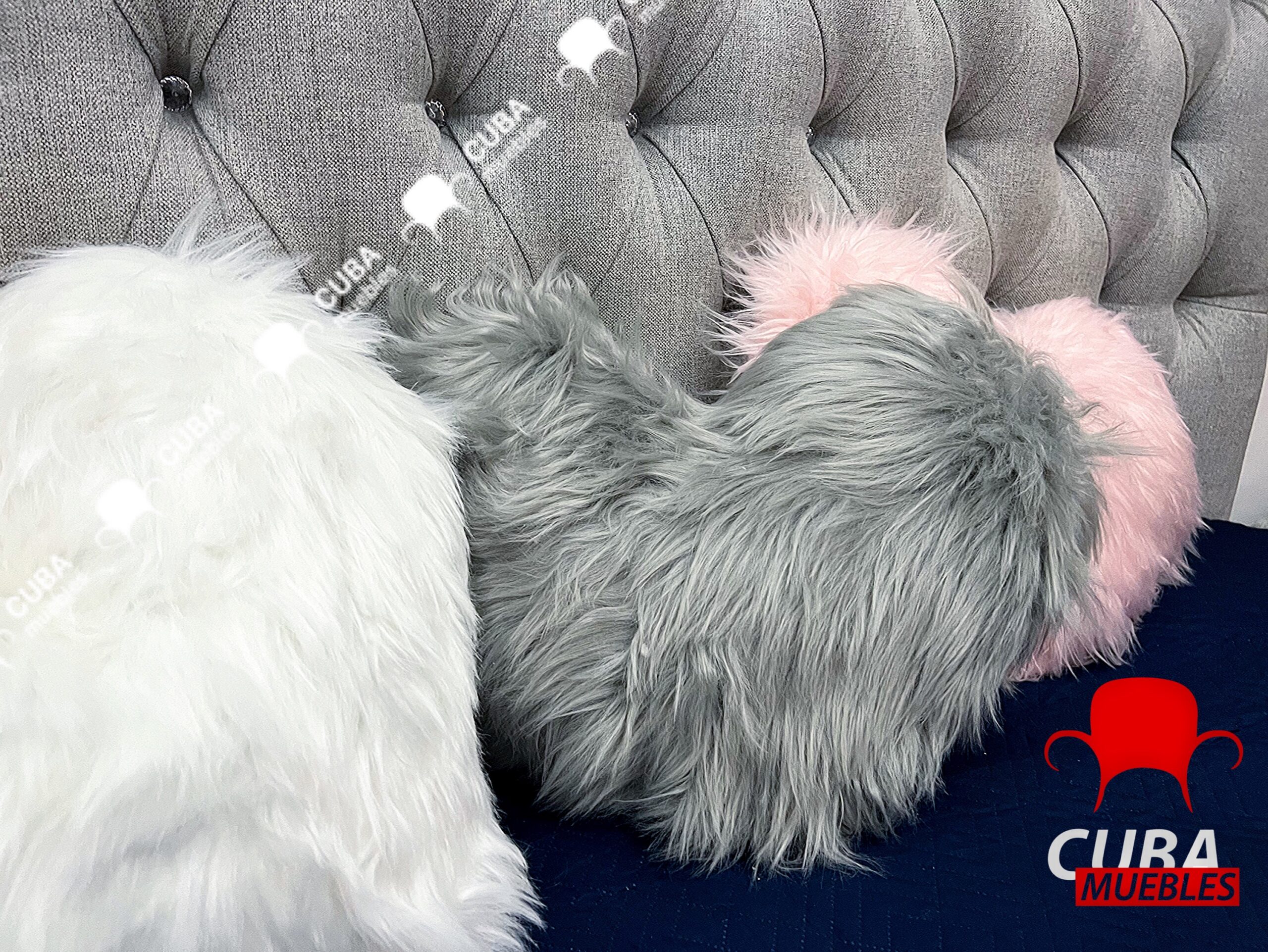 Cojines Decorativos de Corazón.