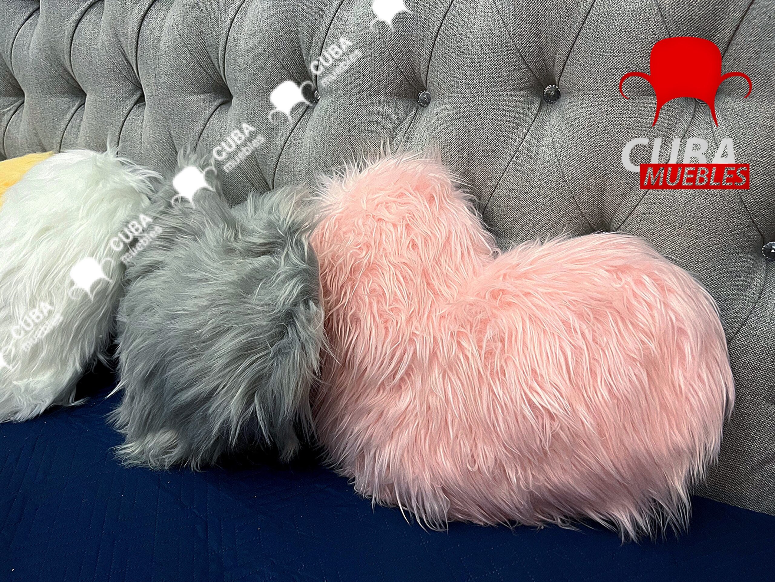 Cojines Decorativos de Corazón.