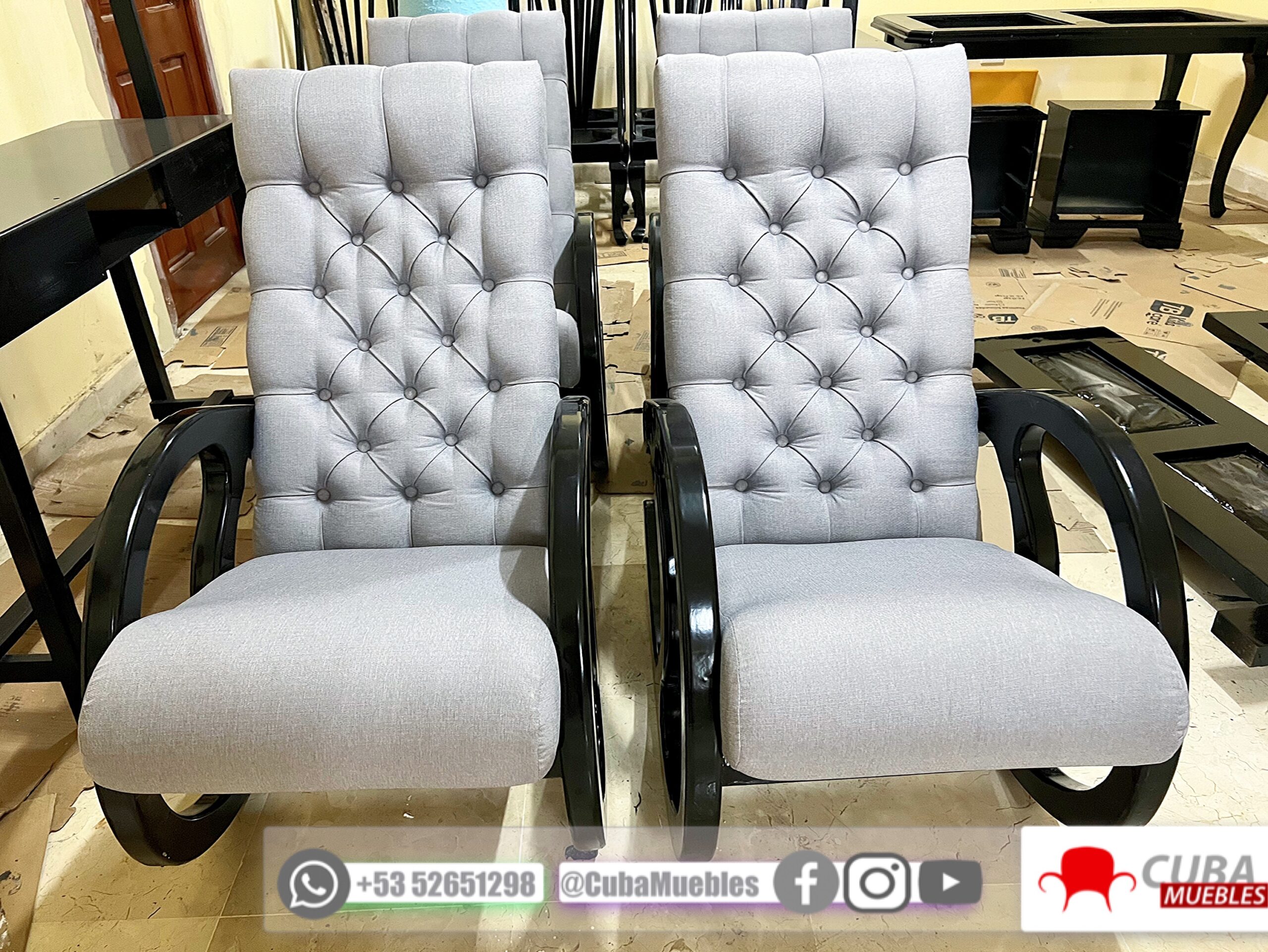 Sillones Chéster Grises