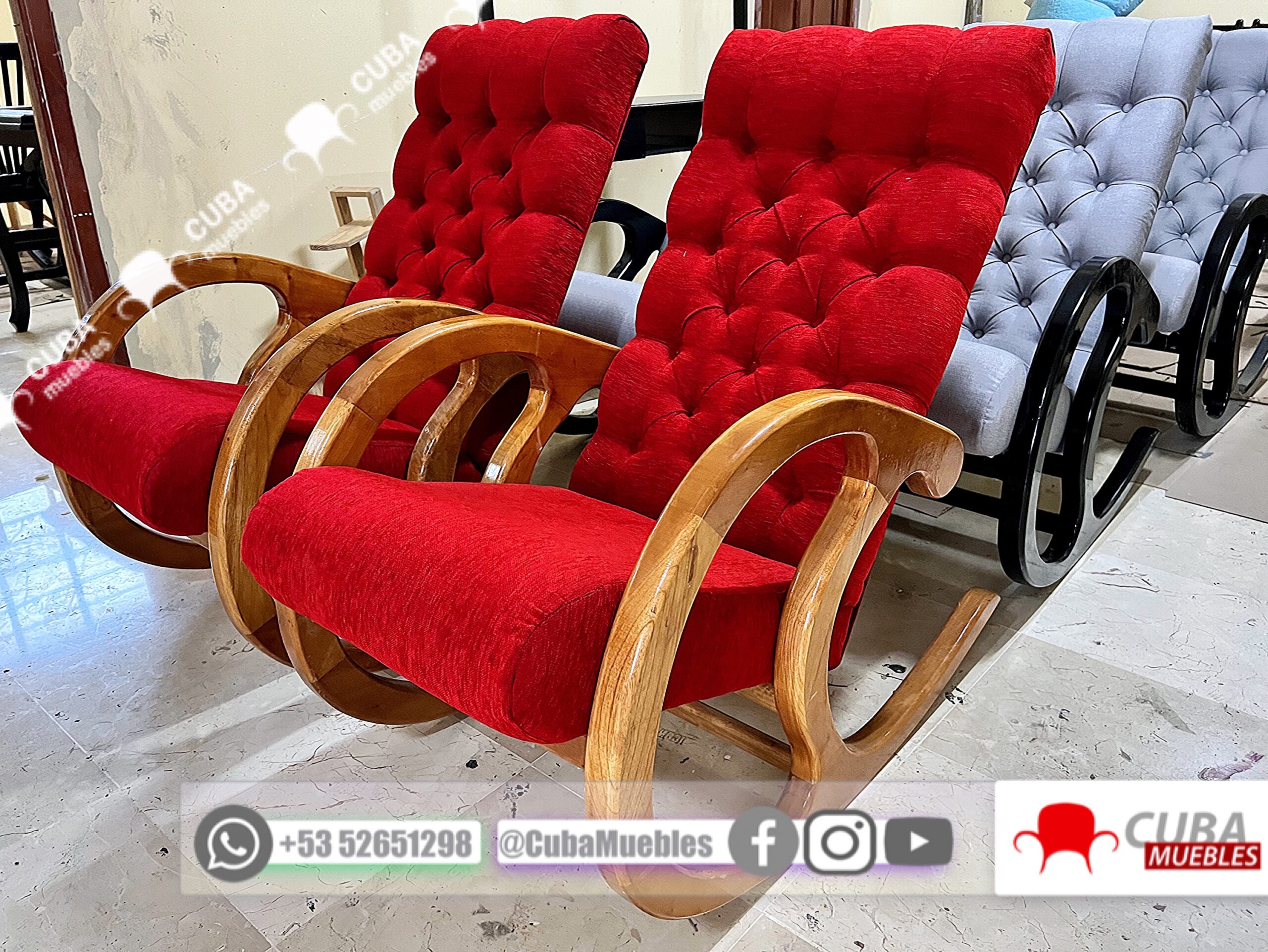 Sillones Chéster Rojos