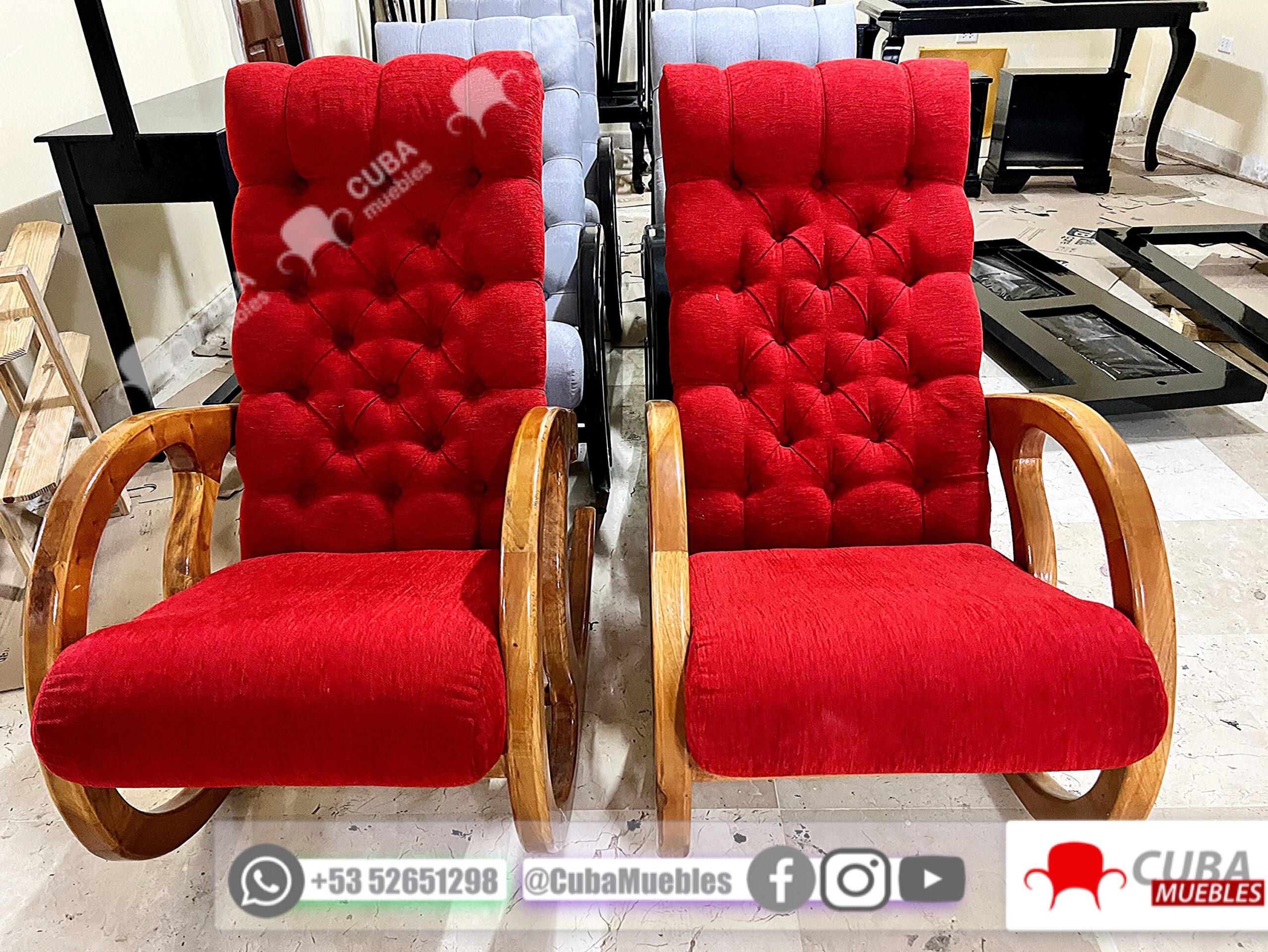 Sillones Chéster Rojos