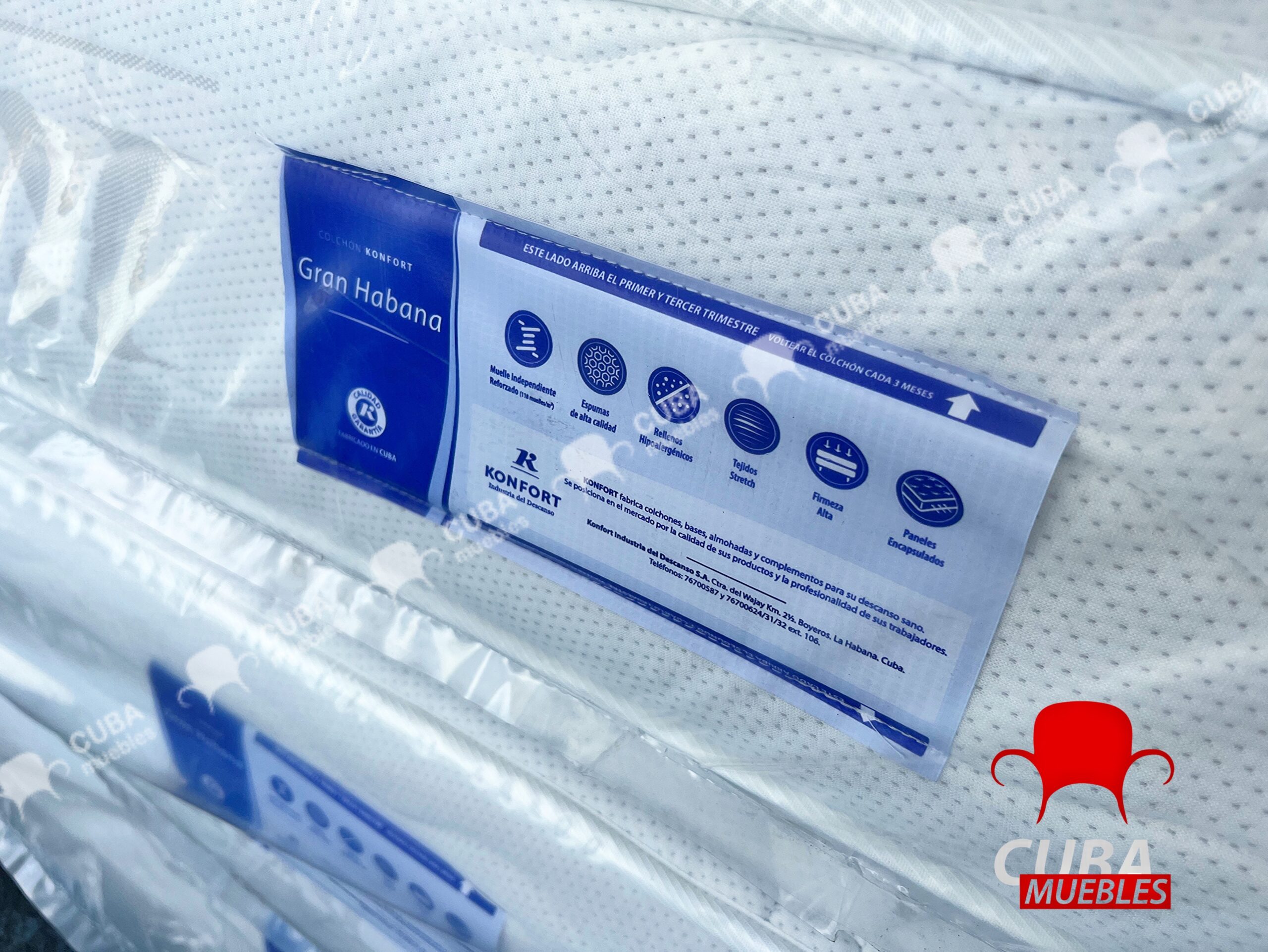 Colchón Gran Habana king size 2x2m