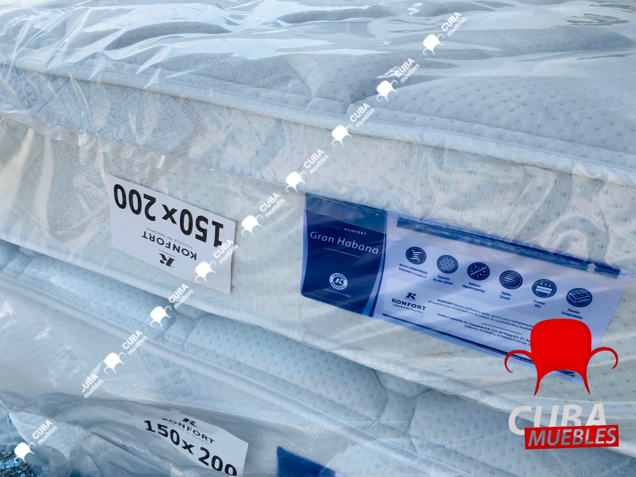 Colchón Konfort Gran Habana Queen Size