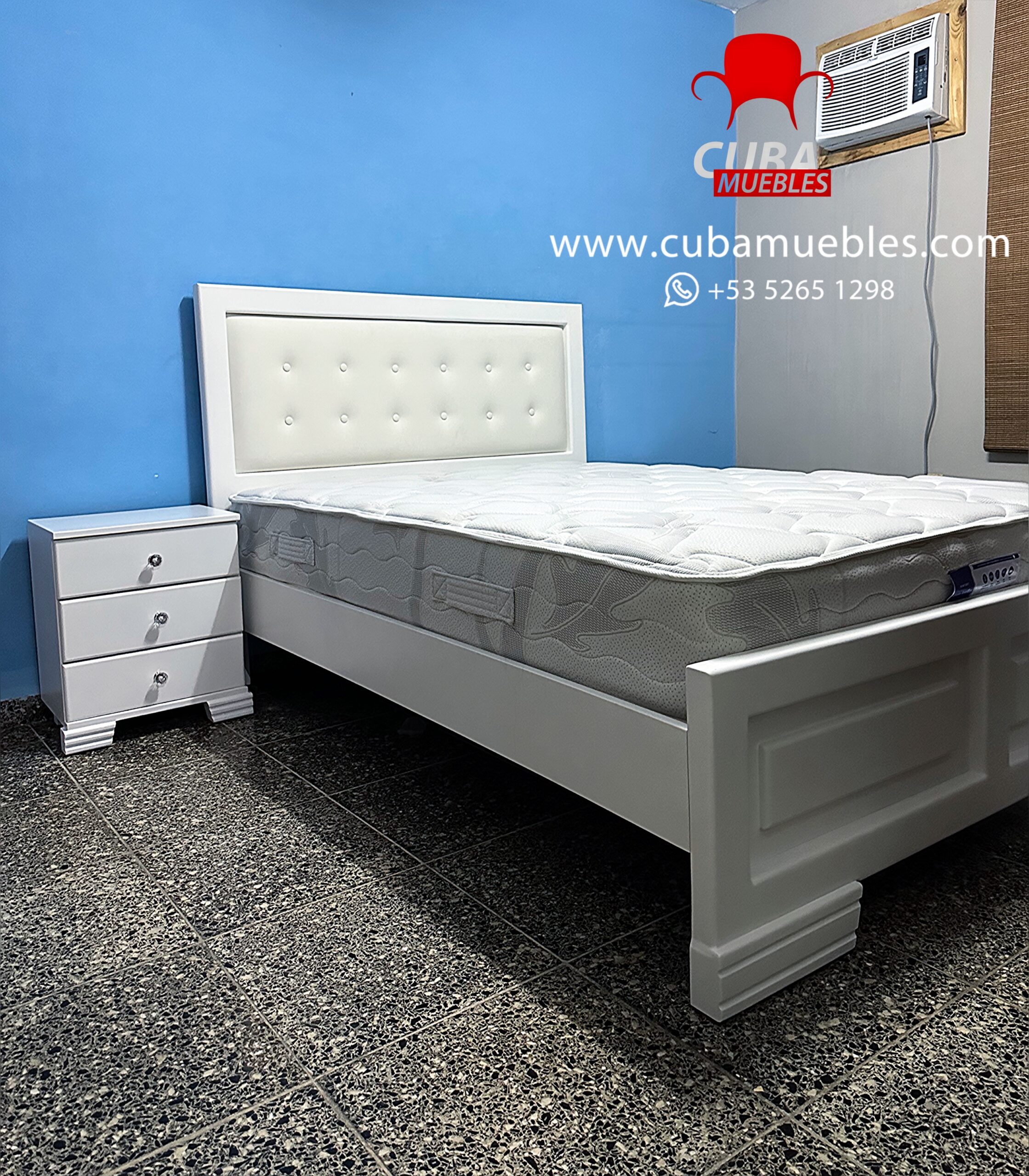 Cama Virgin Camera Blanca