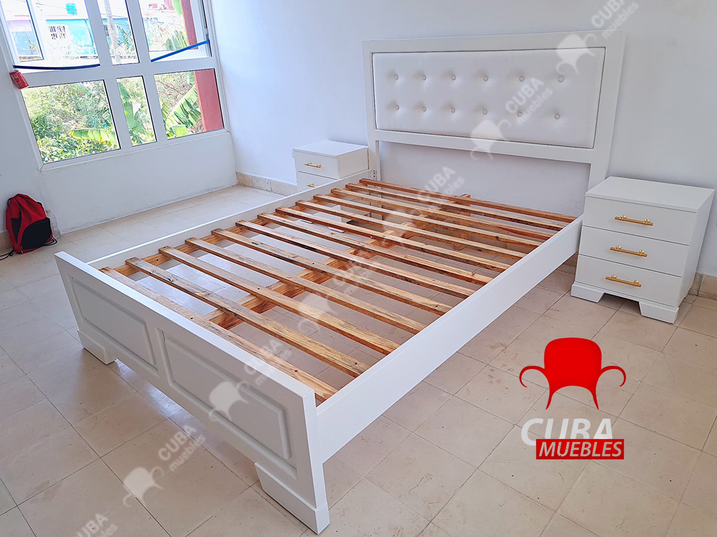 Cama Virgin Queen Size Blanca