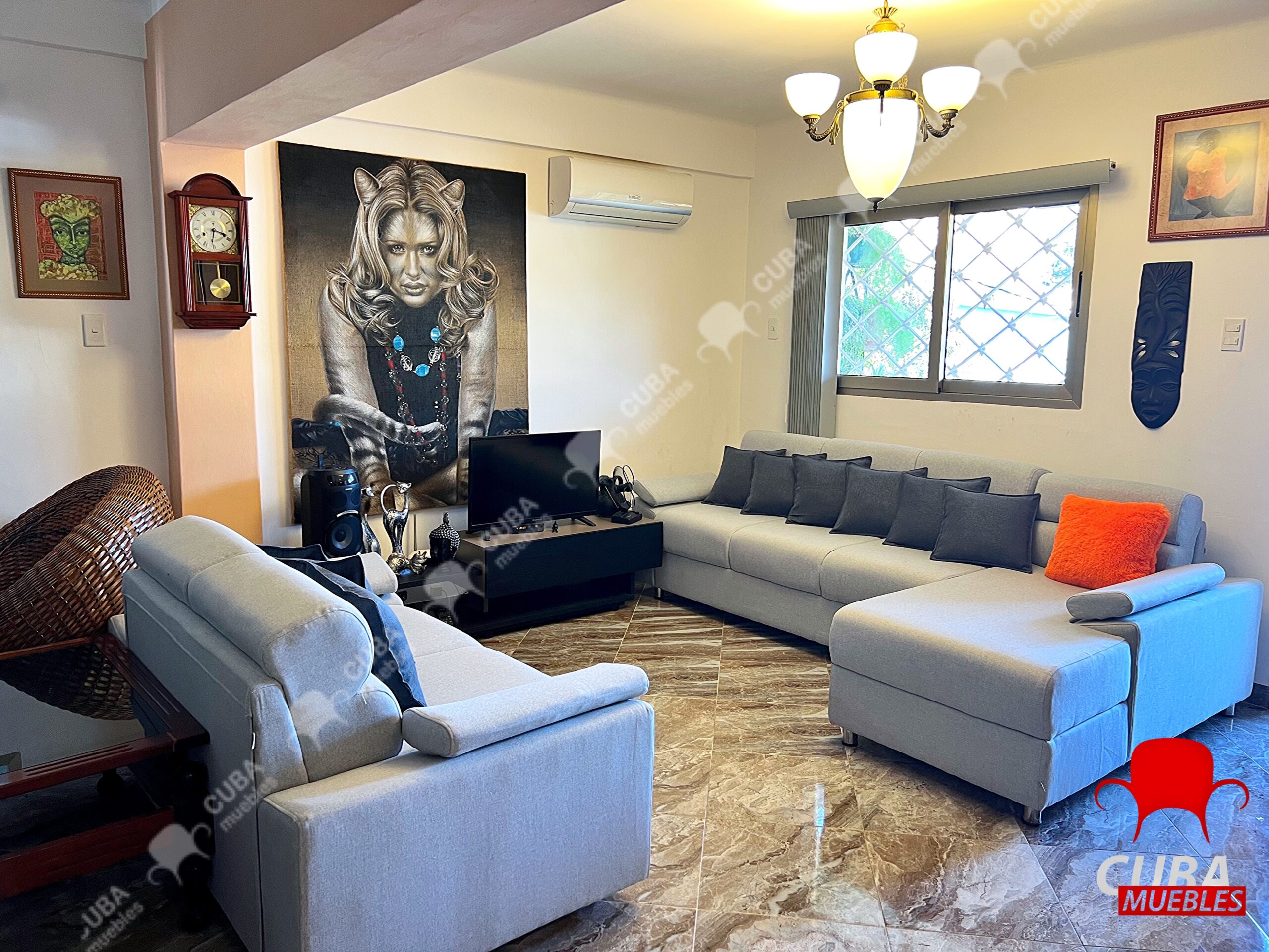 Chaise Longue Andrea Tiny + sofá 2 plazas