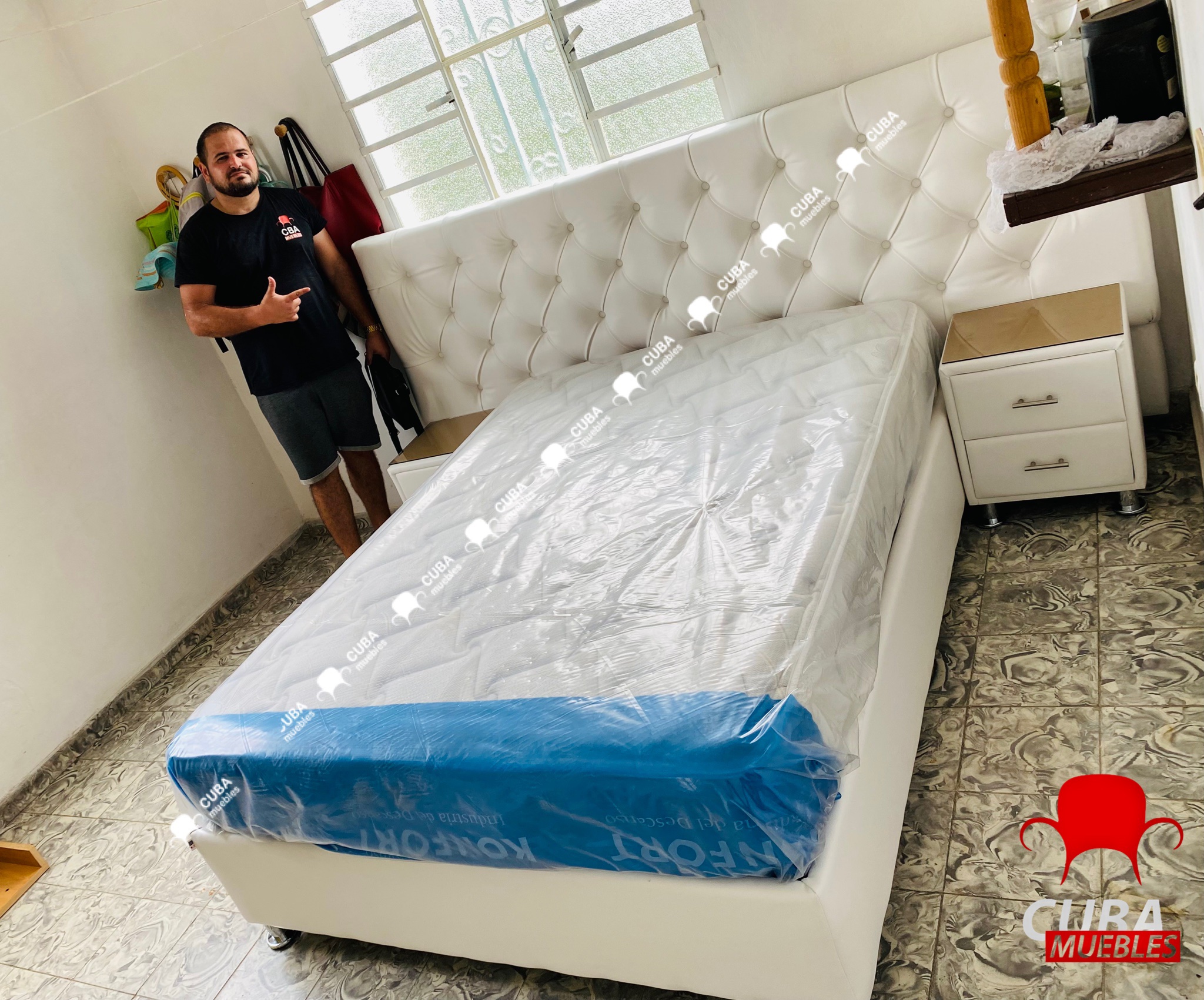 Cama FULL Capitoné (camera)