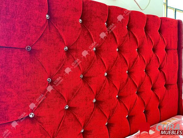 Cama FRANCIA Capitone - Queen Size