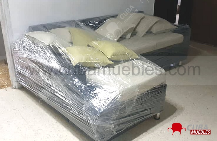 CHAISE LONGUE ESTILO y 2 PUFFs