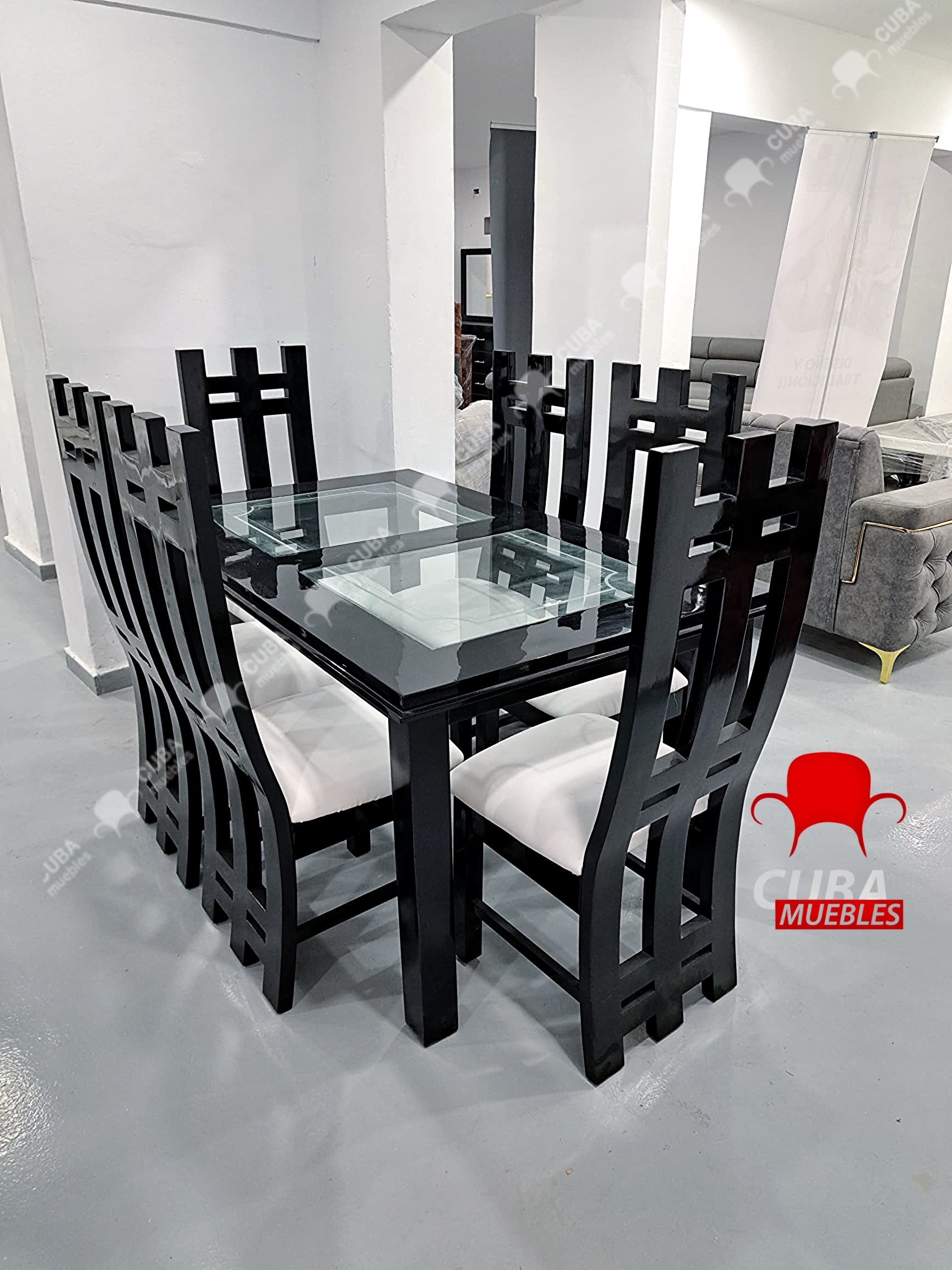 Comedor Madera Torres 6 plazas.