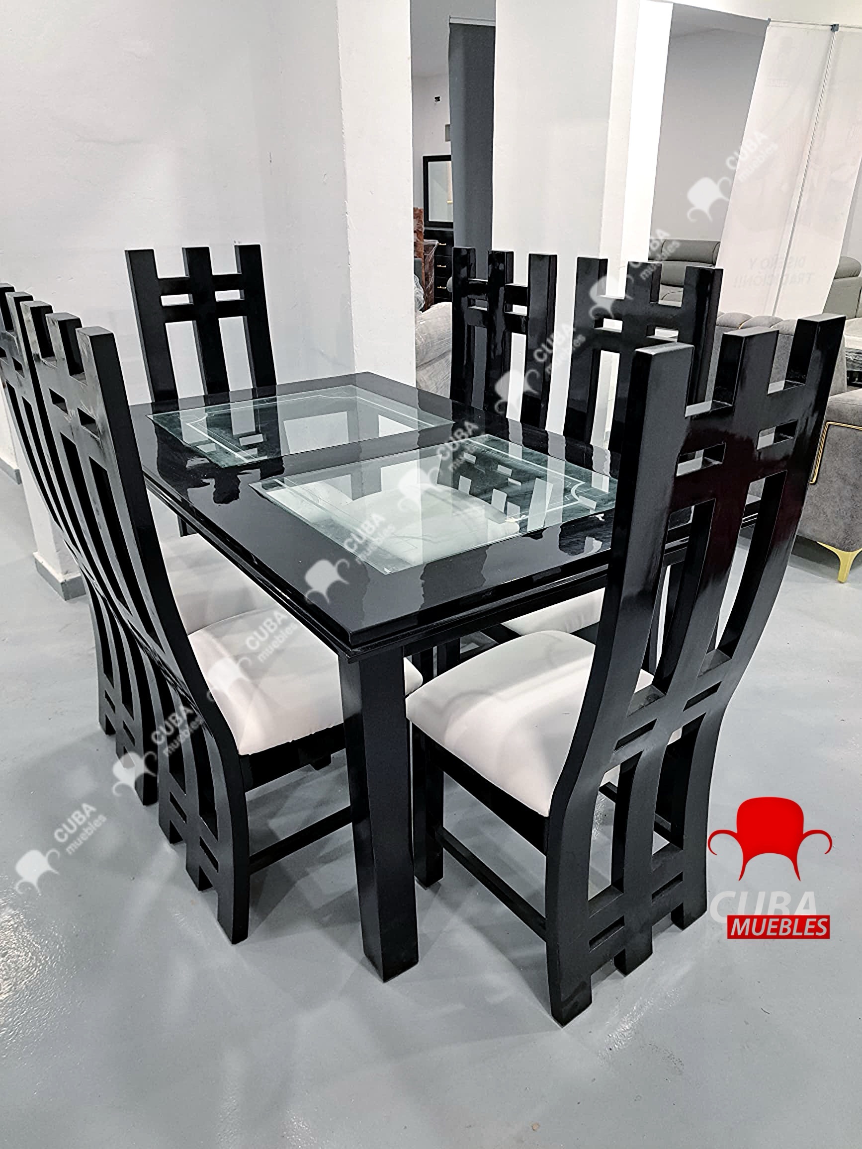 Comedor Madera Torres 6 plazas.