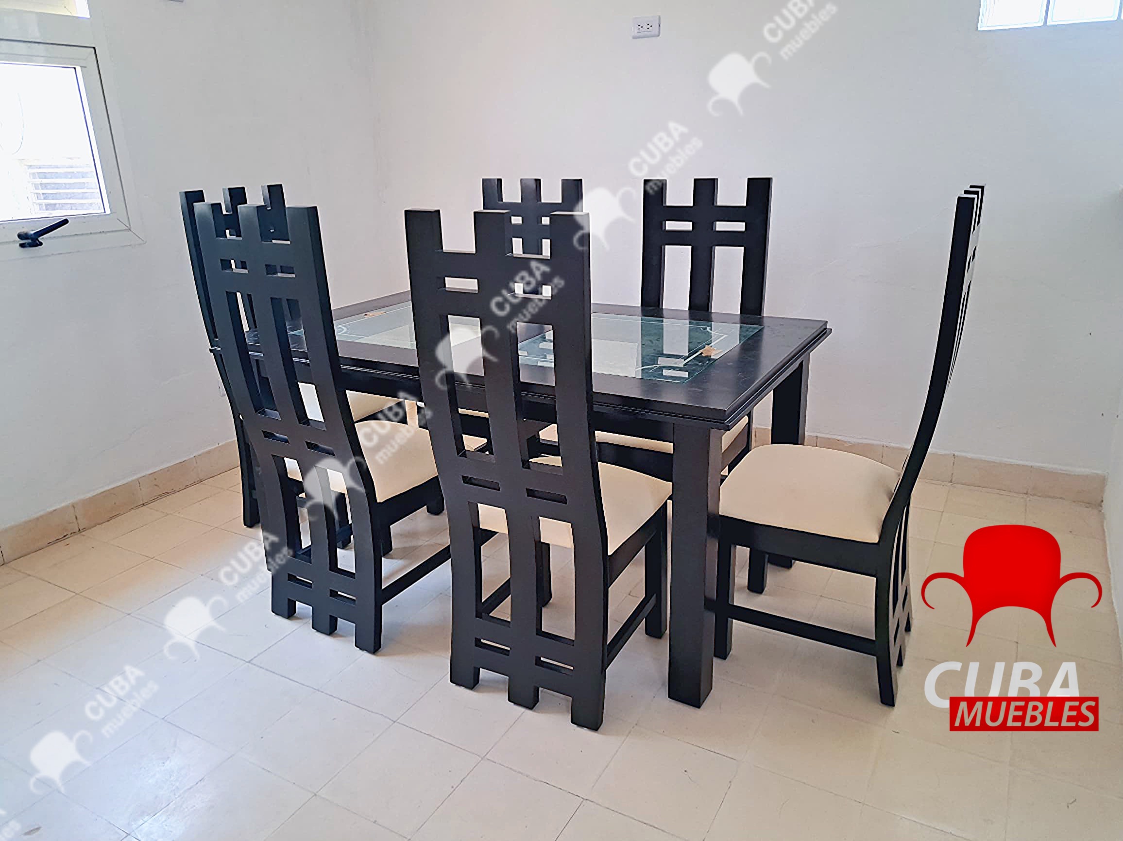 Comedor Madera Torres 6 plazas.