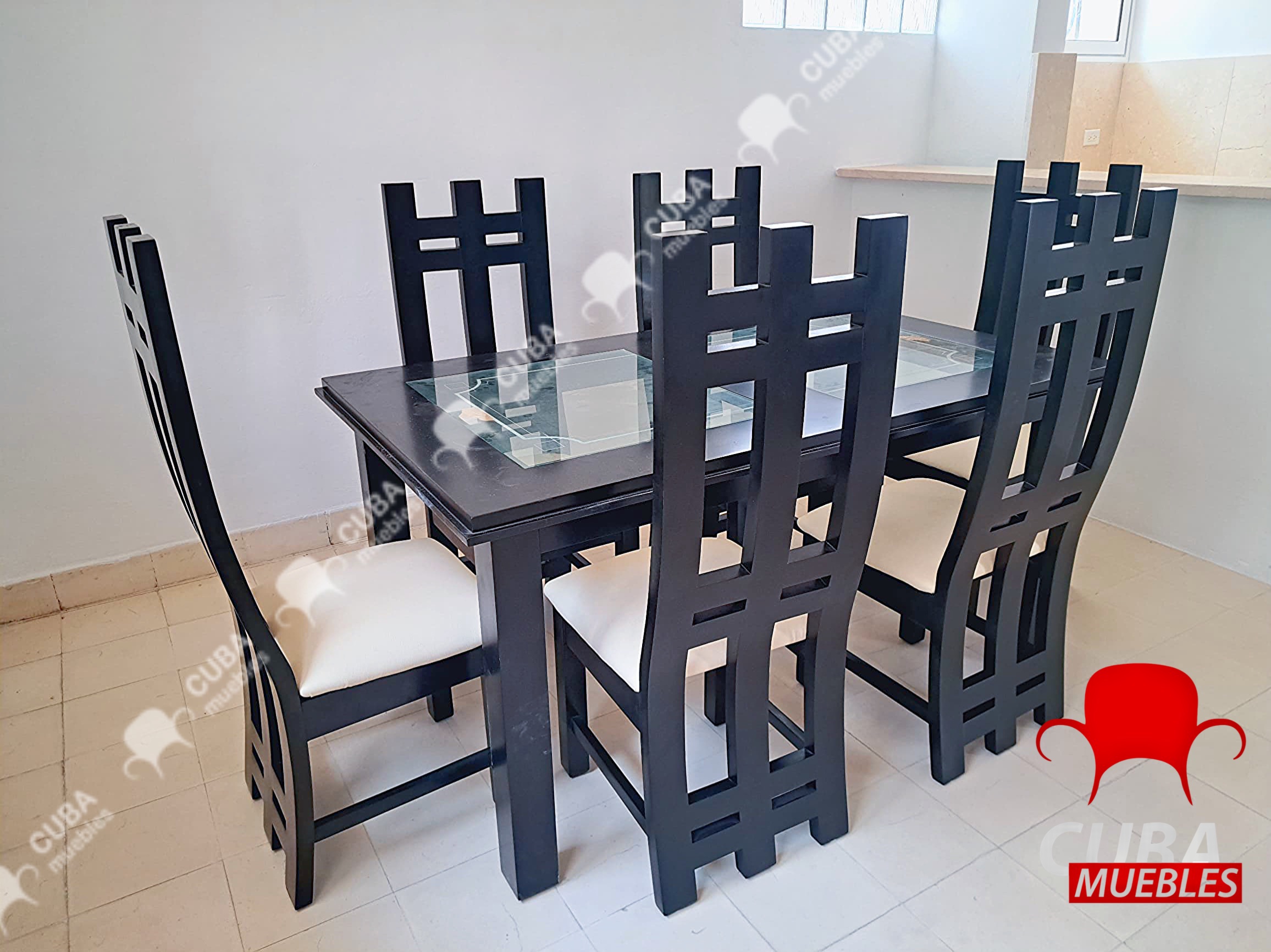 Comedor Madera Torres 6 plazas.